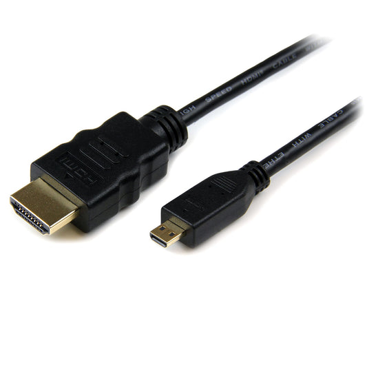 StarTech.com 2m Micro HDMI to HDMI Cable with Ethernet - 4K 30Hz Video - Durable High Speed Micro HDMI Type-D to HDMI 1.4 Adapter Cable/Converter Cord - UHD HDMI Monitors/TVs/Displays - M/M product image