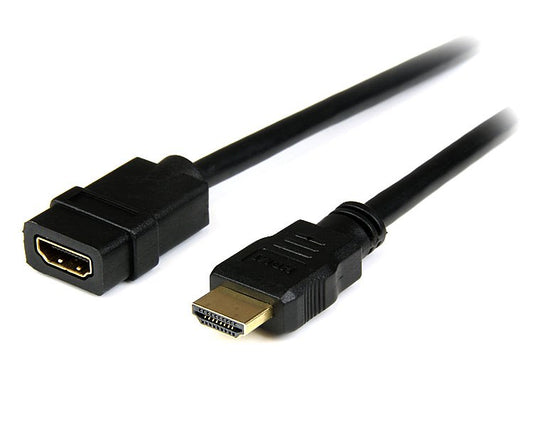 StarTech.com 6ft (2m) HDMI Extension Cable - HDMI Male to Female Cable - 4K HDMI Cable Extender - 4K 30Hz UHD HDMI Cable with Ethernet M/F - High Speed HDMI 1.4 Cable - HDMI Cord Extender product image