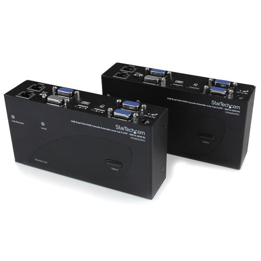 StarTech USB Dual VGA over Cat5 KVM Console Extender - 650 ft / 200m