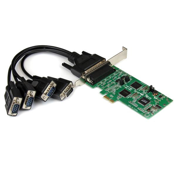 StarTech.com 4 Port PCI Express PCIe Serial Combo Card - 2 x RS232 2 x RS422 / RS485 - TAA product image