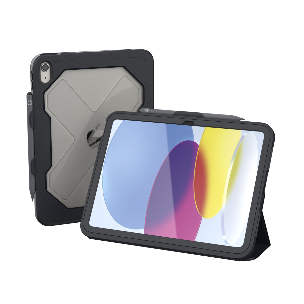ZAGG Rugged Messenger Case Apple iPad 10.9" 10th Gen Charcoal - Bulk packaging with 20 pieces - ZAGG