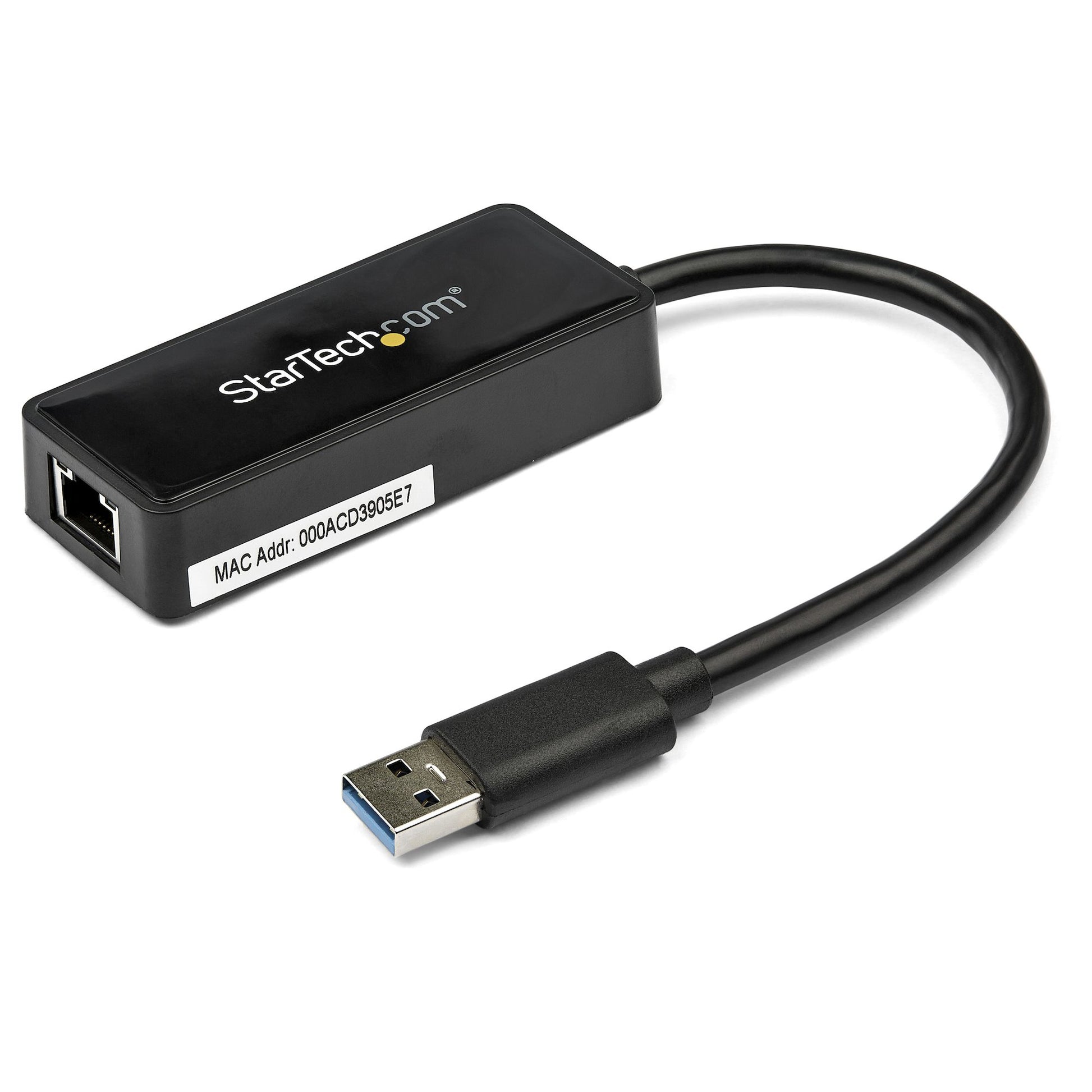 StarTech.com USB 3.0 Ethernet Adapter, USB 3.0 Network Adapter NIC with USB Port, USB to RJ45, USB Passthrough product image