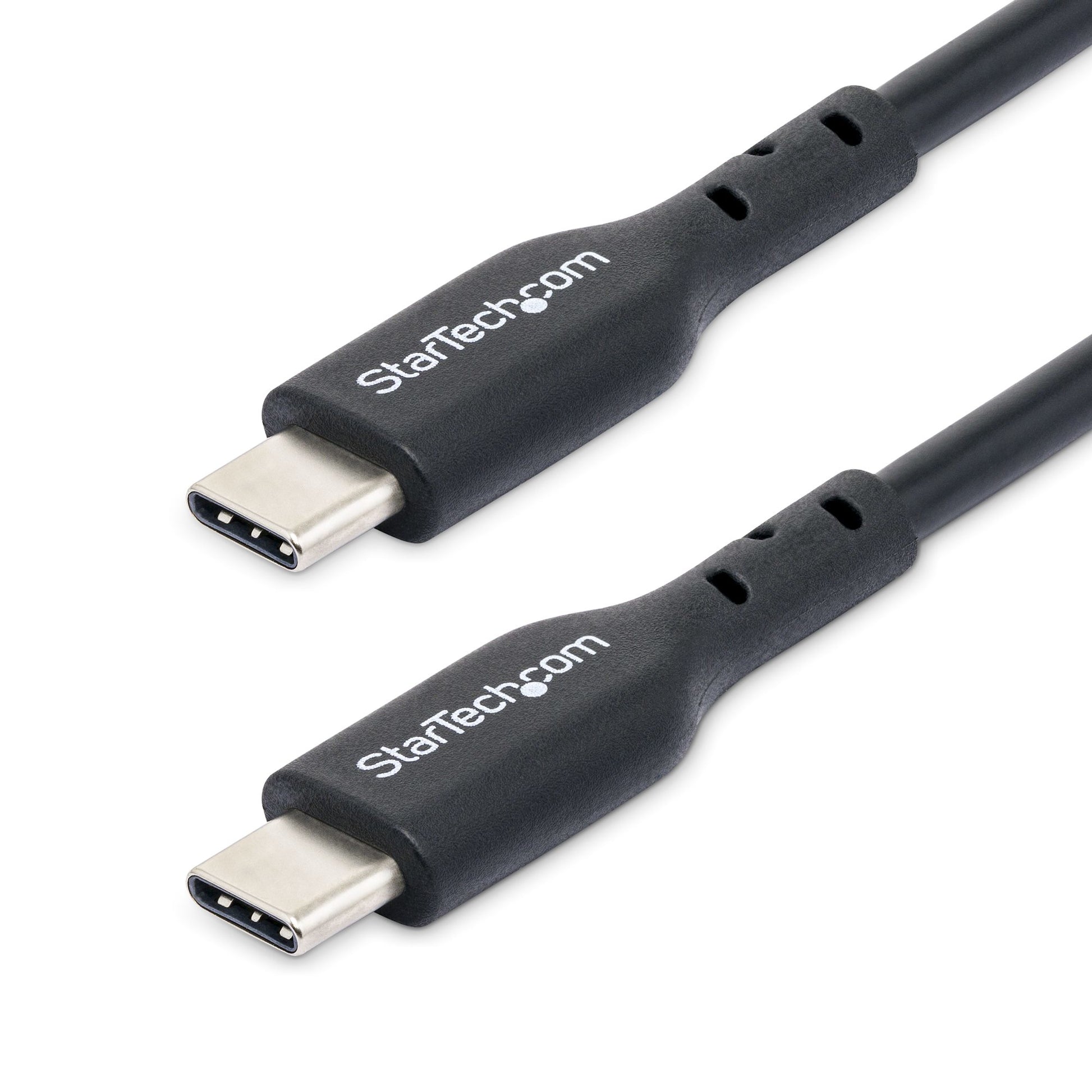 StarTech.com 10ft (3m) USB-C Charging Cable, Charge & Sync, 60W (3A) PD, USB 2.0 Laptop Charger Cable, TPE Jacket - Black USB C Charging Cord product image