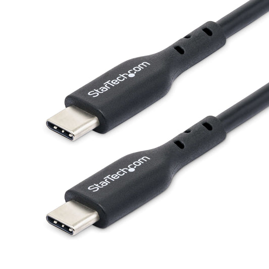 StarTech.com 10ft (3m) USB-C Charging Cable, Charge & Sync, 60W (3A) PD, USB 2.0 Laptop Charger Cable, TPE Jacket - Black USB C Charging Cord product image
