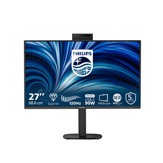 Philips 3000 series 27B2U3601H/75 computer monitor 68.6 cm (27") 2560 x 1440 pixels Quad HD LCD Black - Philips