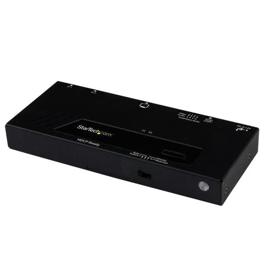 StarTech.com 2 Port HDMI Switch w/ Automatic and Priority Switching - 1080p - TAA product image