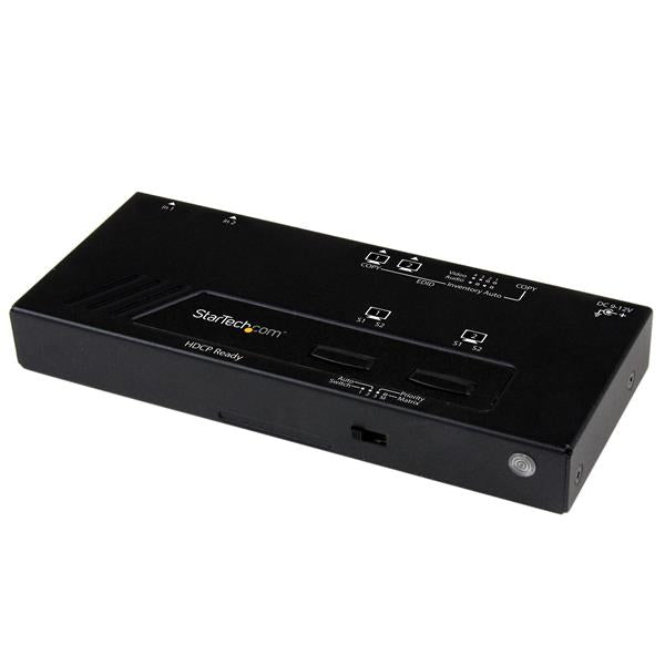 StarTech.com 2X2 HDMI Matrix Switch w/ Automatic and Priority Switching – 1080p - TAA product image