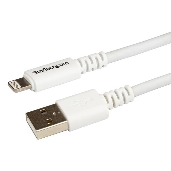 StarTech.com 3 m (10 ft.) USB to Lightning Cable - Long iPhone / iPad / iPod Charger Cable - Lightning to USB Cable - Apple MFi Certified - White product image