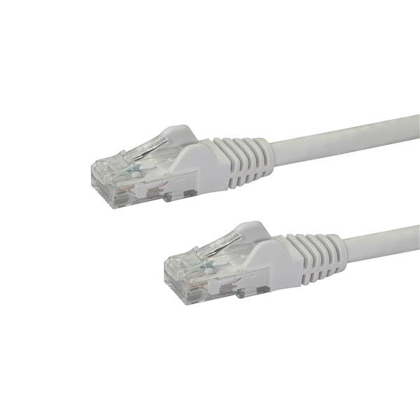 StarTech.com 1m CAT6 Ethernet Cable - White CAT 6 Gigabit Ethernet Wire -250MHz 100W PoE RJ45 UTP Network/Patch Cord Snagless w/Strain Relief Individually Tested product image
