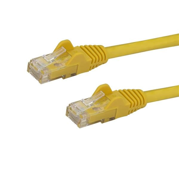 StarTech.com 1m CAT6 Ethernet Cable - Yellow CAT 6 Gigabit Ethernet Wire -250MHz 100W PoE RJ45 UTP Network/Patch Cord Snagless w/Strain Relief Individually Tested product image