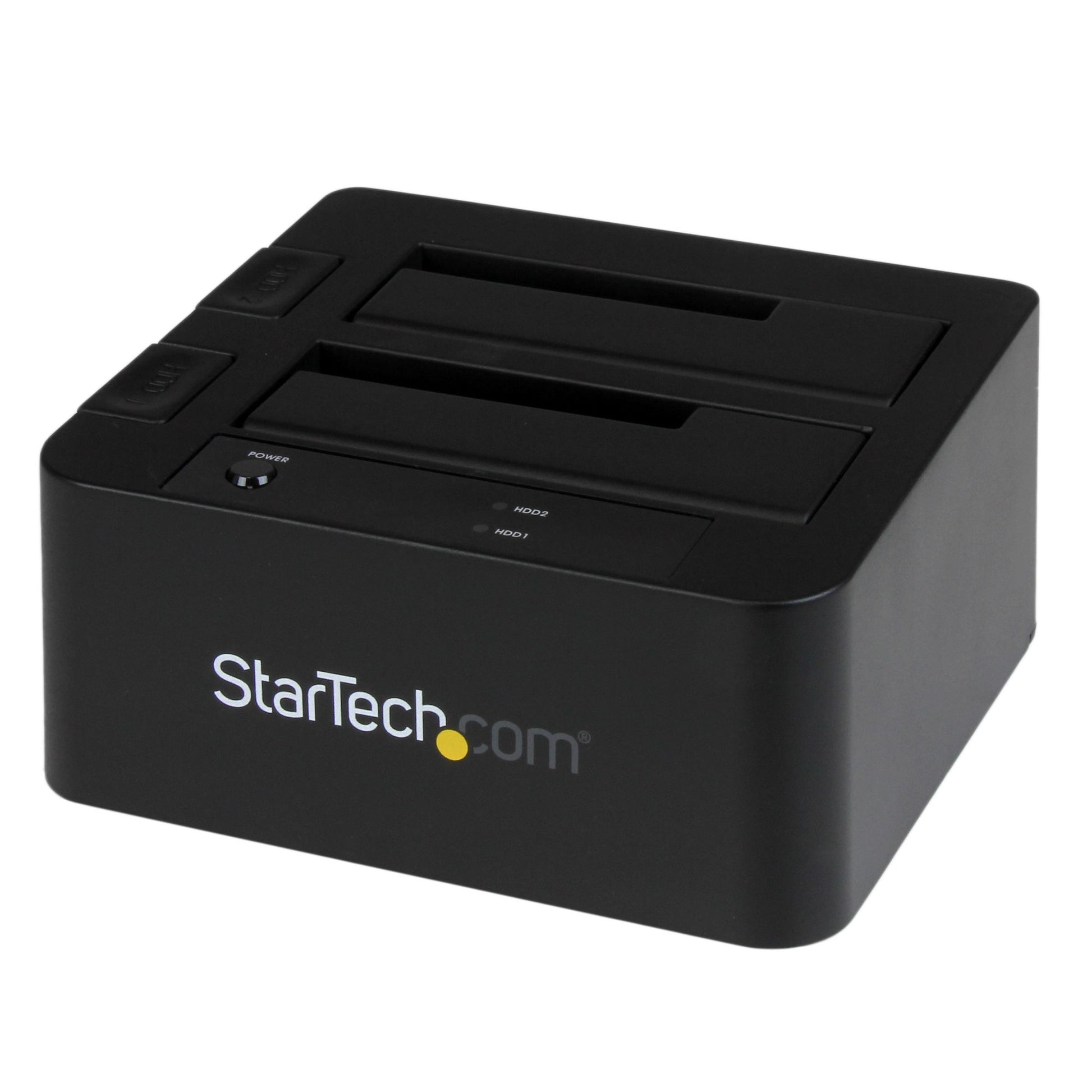 StarTech.com Dual-Bay USB 3.0 / eSATA to SATA Hard Drive Docking Station, USB Hard Drive Dock, External 2.5/3.5" SATA I/II/III SSD/HDD Docking Station, Hot-Swap Hard Drive Bays, Top-Loading product image