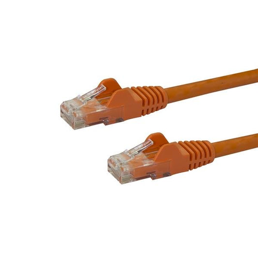 StarTech.com 50cm CAT6 Ethernet Cable - Orange CAT 6 Gigabit Ethernet Wire -250MHz 100W PoE RJ45 UTP Network/Patch Cord Snagless w/Strain Relief Individually Tested product image