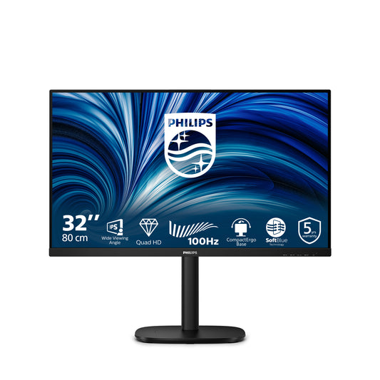 Philips 3000 series 32B2N3500/75 computer monitor 80 cm (31.5") 2560 x 1440 pixels Quad HD LCD Black product image