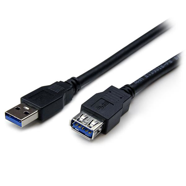 StarTech.com 2m Black SuperSpeed USB 3.0 (5Gbps) Extension Cable A to A - M/F product image