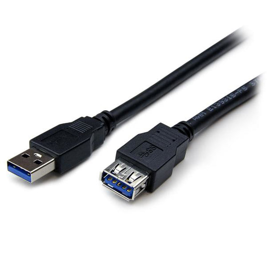StarTech.com 2m Black SuperSpeed USB 3.0 (5Gbps) Extension Cable A to A - M/F product image