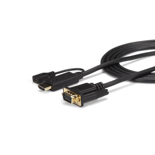 StarTech.com 6ft (1.8m) HDMI to VGA Active Converter Cable - HDMI to VGA Adapter - 1920x1200 or 1080p product image
