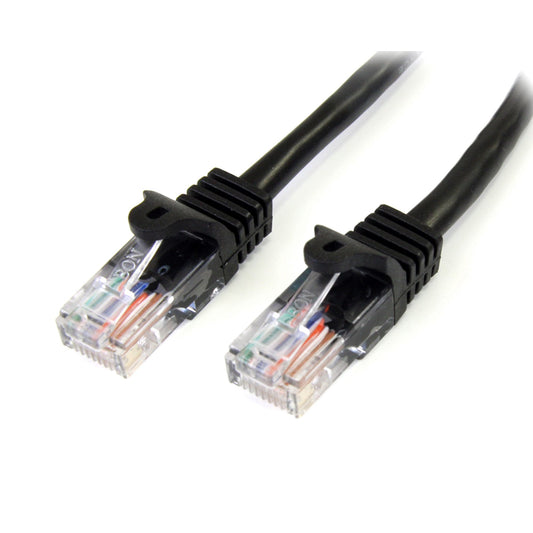 StarTechCat5e Patch Cable with Snagless RJ45 Connectors - 2m, Black