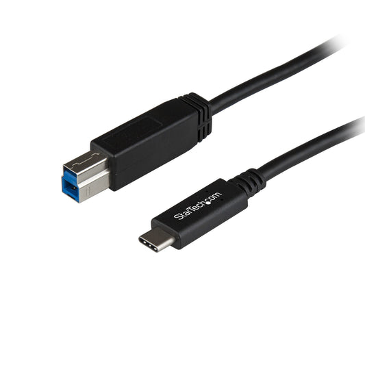 StarTech.com 3ft (1m) USB-B to USB-C Cable, USB 10Gbps, Data Cord, USB 3.2 Gen 2, USB-C Data Transfer Cable product image