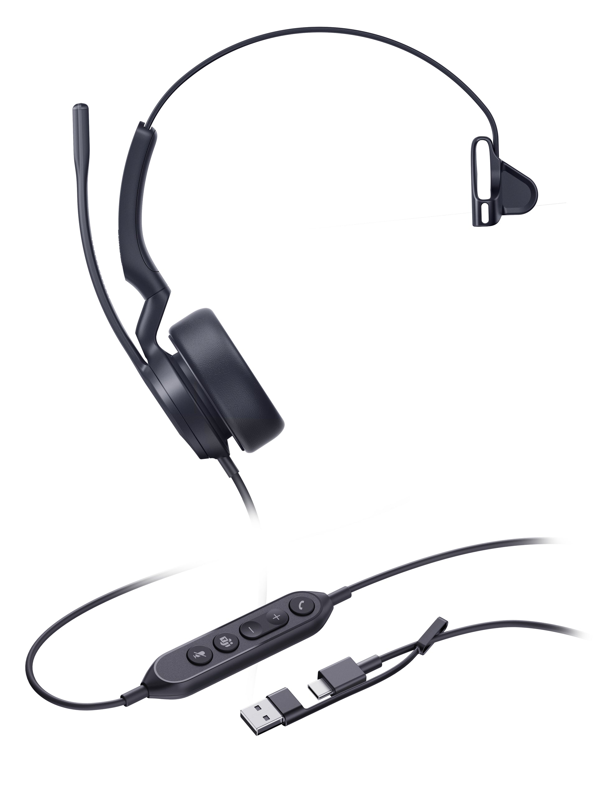 Yealink UH44 Mono Teams USB-C/A Headset product image