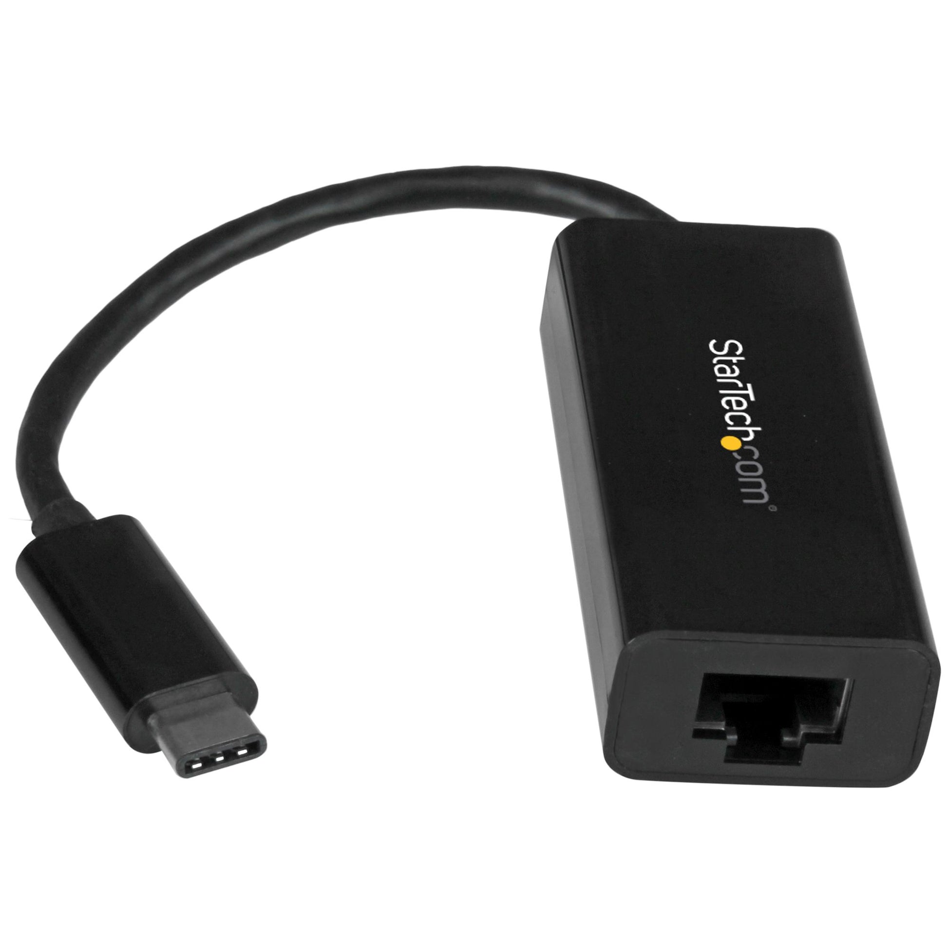 StarTech.com USB-C to Gigabit Ethernet Adapter, Black, Thunderbolt 3 / 4 Compatible, Windows & Mac, RJ45 LAN Network Converter product image