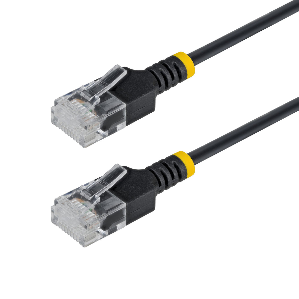 StarTech.com 1.5m Black Ultra Slim Cat6A Ethernet Cable, UTP, Pure Bare Copper Wire, 34AWG Slim RJ45 Network Patch Cord, Individually Tested - StarTech.com