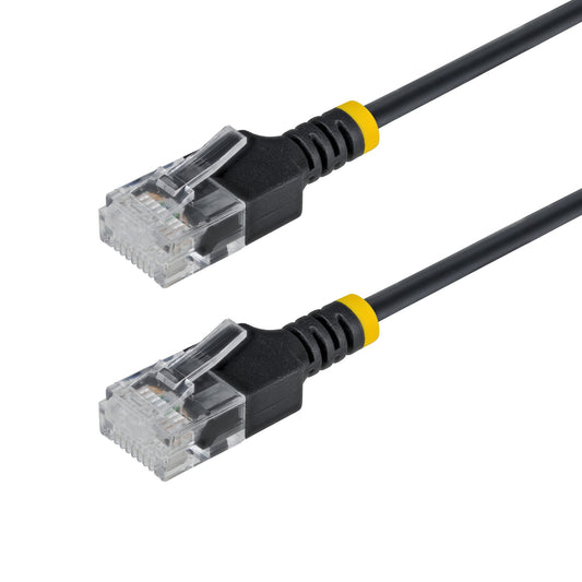 StarTech.com 2m Black Ultra Slim Cat6A Ethernet Cable, UTP, Pure Bare Copper Wire, 34AWG Slim RJ45 Network Patch Cord, Individually Tested - StarTech.com