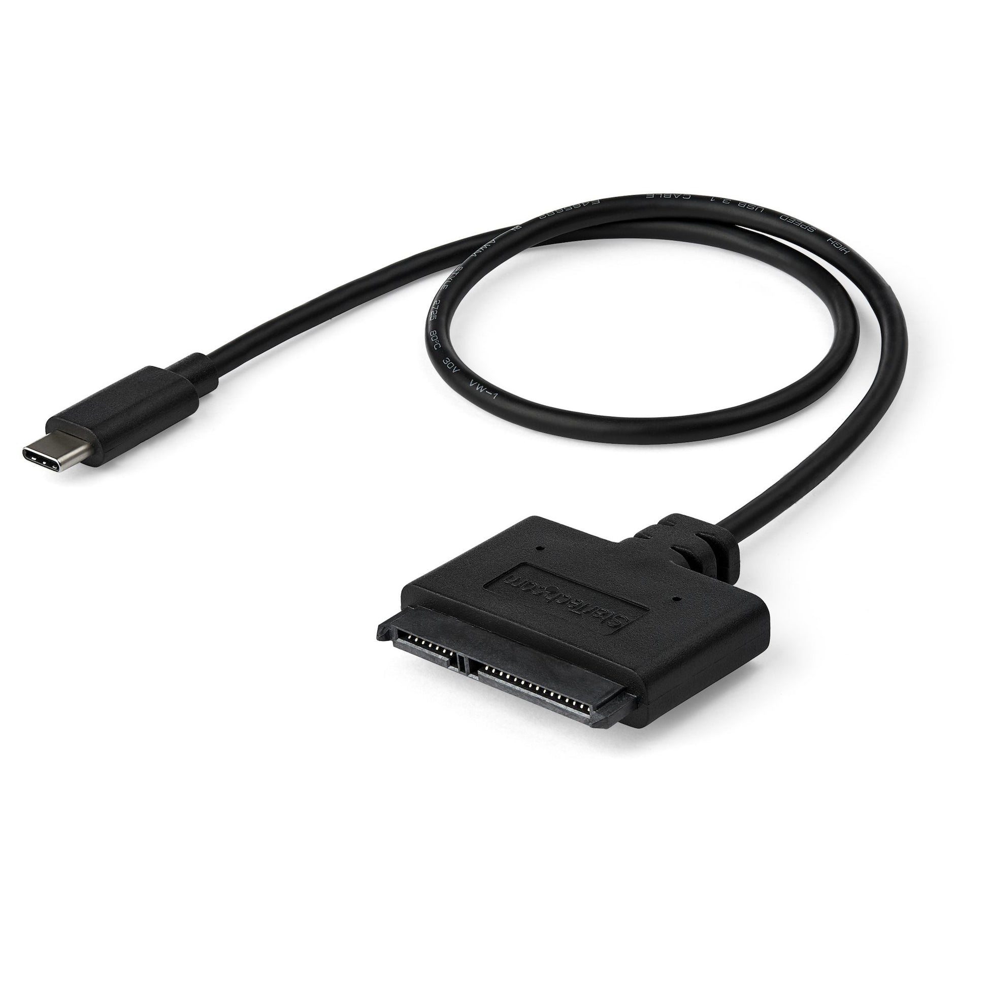 StarTech.com SATA to USB-C Cable, USB 10Gbps to 2.5in SATA I II III Hard Drive Adapter, External Converter for SSD or HDD Data Transfer product image