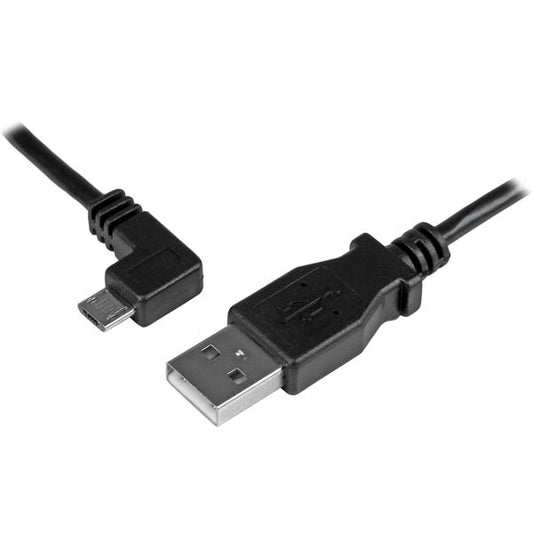 StarTechMicro-USB Charge-and-Sync Cable M/M - Left-Angle Micro-USB - 30/24 AWG - 1 m (3 ft.)
