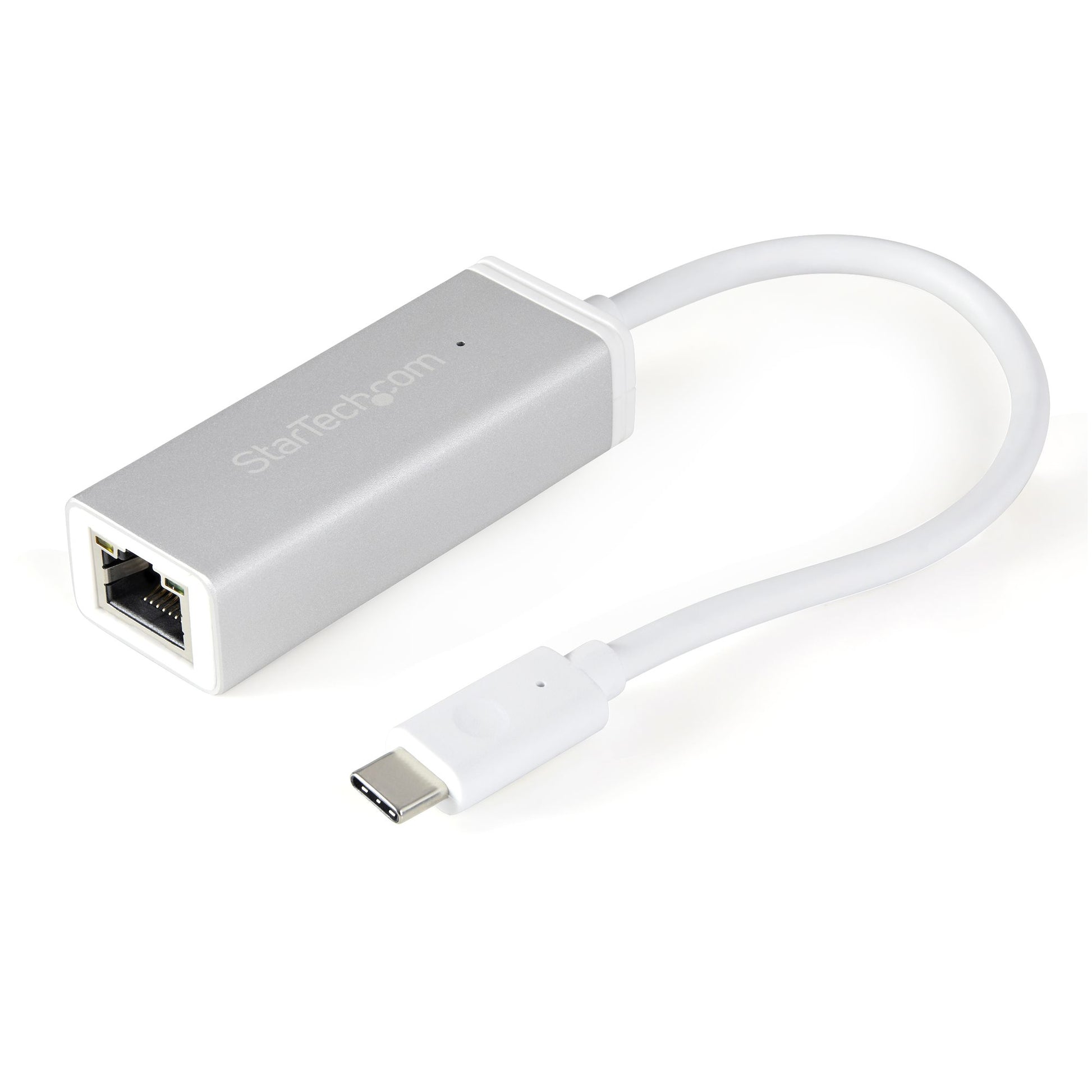 StarTech.com USB-C to Gigabit Ethernet Adapter, Aluminum, Thunderbolt 3 / 4 Compatible, USB Type C Network Adapter product image