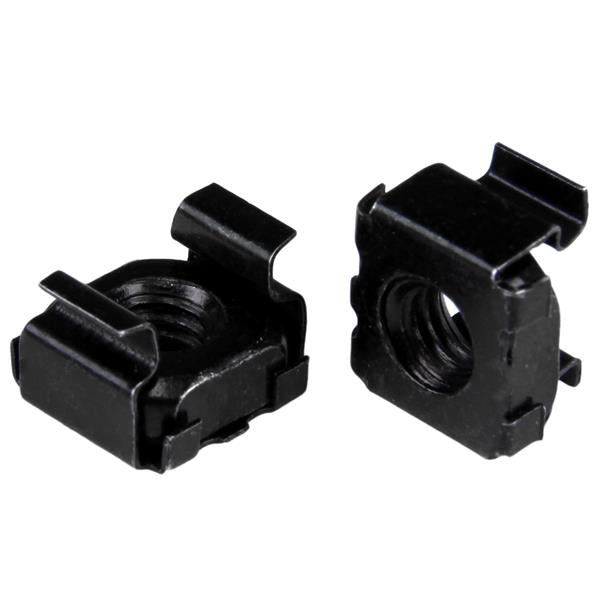 StarTech.com 50-Pack M5 Square Hole Cage Nuts and Installation Tool for 19" or 10" Server Racks, Cabinets and Enclosures, Black - TAA product image