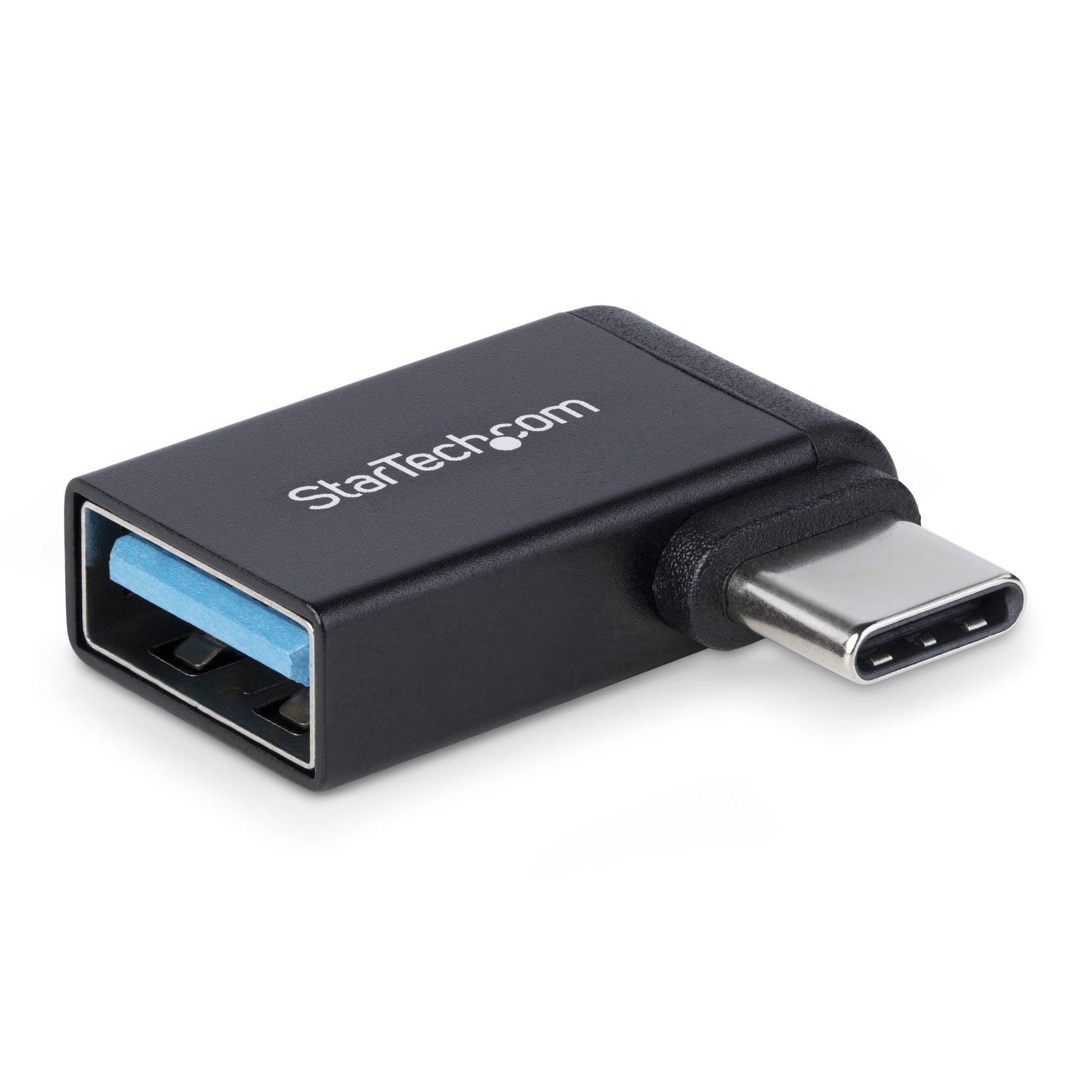 StarTech.com USB-C to USB-A Adapter, Right-Angled, USB 5Gbps, 3A, USB-C Male to USB-A Female Converter, Durable Metal Housing - Thunderbolt Compatible product image