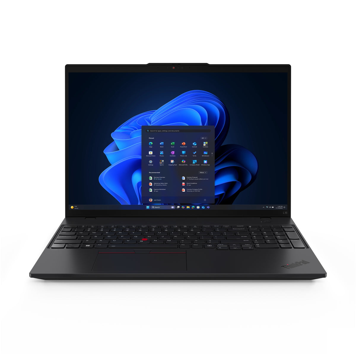 Lenovo ThinkPad L16 Gen 2 (AMD) Copilot+ PC AMD Ryzen™ AI 5 340 Laptop 40.6 cm (16") WUXGA 16 GB DDR5-SDRAM 512 GB SSD Wi-Fi 7 (802.11be) Windows 11 Pro Black English - Lenovo