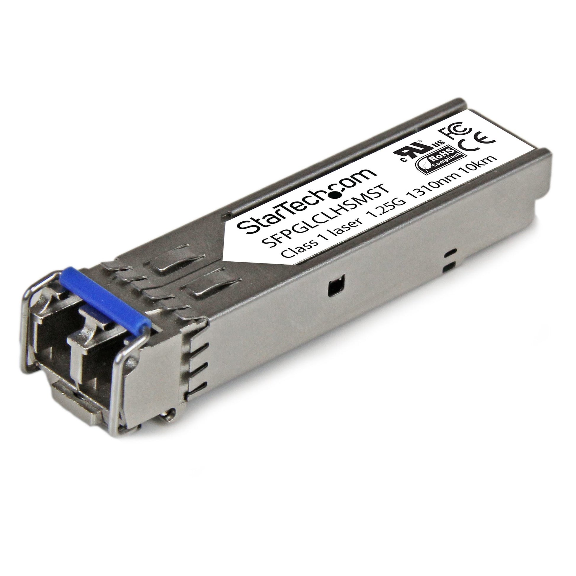 StarTech.com Cisco GLC-LH-SM Compatible SFP Module - 1000BASE-LX/LH - - 1GE Gigabit Ethernet SFP - LC 10km - 1310nm - Cisco IE3400, IE3300, IE3200 product image