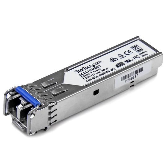 StarTech.com Cisco GLC-LH-SMD Compatible SFP Module - 1000BASE-LX/LH - 1GbE Single Mode Fiber SMF Optic Transceiver - 1GE Gigabit Ethernet SFP - LC 10km - 1310nm - DDM Cisco Firepower, ASR9… product image