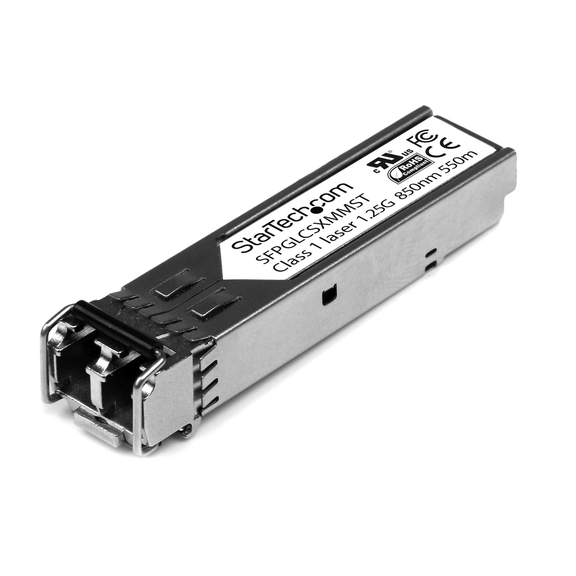 StarTech.com Cisco GLC-SX-MM Compatible SFP Module - 1000BASE-SX - 1GbE Multimode Fiber MMF Optic Transceiver - 1GE Gigabit Ethernet SFP - LC 550m - 850nm - Cisco IE3400, IE3300, IE3200 product image
