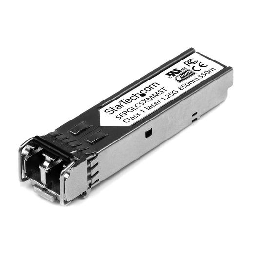 StarTech.com Cisco GLC-SX-MM Compatible SFP Module - 1000BASE-SX - 1GbE Multimode Fiber MMF Optic Transceiver - 1GE Gigabit Ethernet SFP - LC 550m - 850nm - Cisco IE3400, IE3300, IE3200 product image