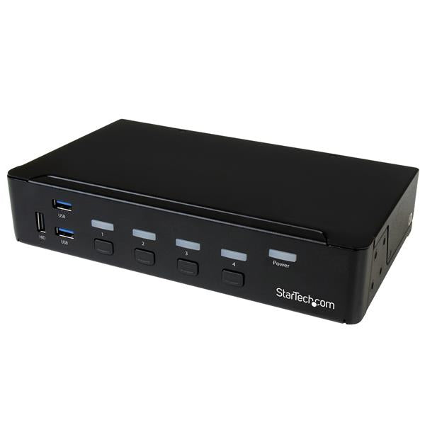 StarTech.com 4-Port DisplayPort KVM Switch - USB 3.0 - 4K 30Hz - TAA product image
