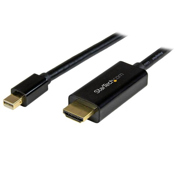 StarTech.com 16.4ft (5m) Mini DisplayPort to HDMI Cable - 4K 30Hz Video - mDP to HDMI Adapter Cable - Mini DP or Thunderbolt 1/2 Mac/PC to HDMI Monitor/Display - mDP to HDMI Converter Cord product image