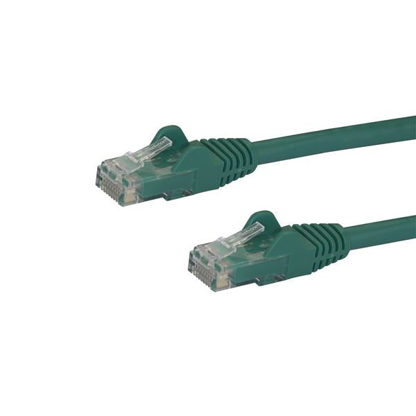 StarTech.com 10m CAT6 Ethernet Cable - Green CAT 6 Gigabit Ethernet Wire -250MHz 100W PoE RJ45 UTP Network/Patch Cord Snagless w/Strain Relief Individually Tested product image