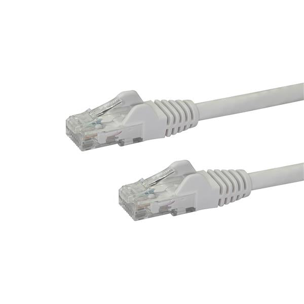 StarTech.com 10m CAT6 Ethernet Cable - White CAT 6 Gigabit Ethernet Wire -250MHz 100W PoE RJ45 UTP Network/Patch Cord Snagless w/Strain Relief Individually Tested product image