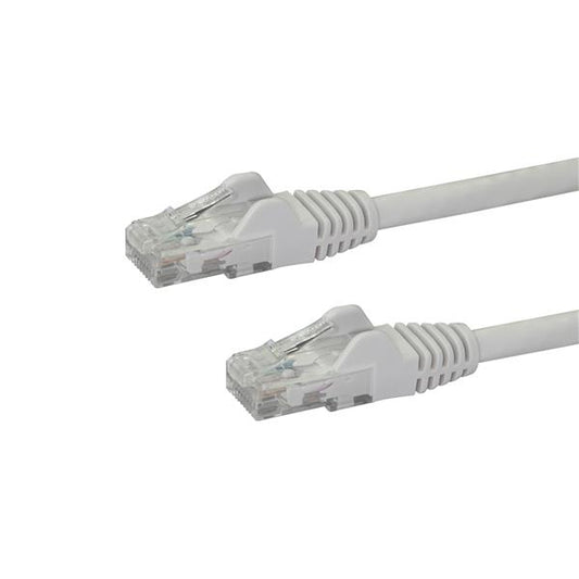 StarTech.com 10m CAT6 Ethernet Cable - White CAT 6 Gigabit Ethernet Wire -250MHz 100W PoE RJ45 UTP Network/Patch Cord Snagless w/Strain Relief Individually Tested product image