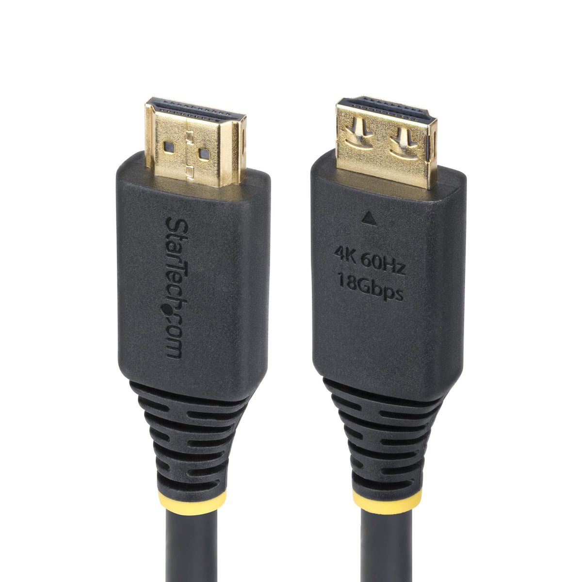 StarTech.com 1m (3ft) High Speed HDMI Cable with Gripping Connectors, 4K 60Hz/1440p 144Hz, HDR10/HDCP 2.2/ARC, 18Gbps, UHD HDMI Cord for TV/Monitor/Display, TPE Jacket - StarTech.com