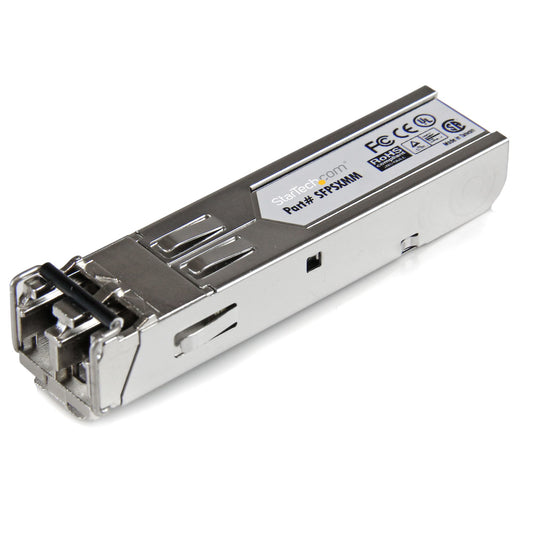 StarTech.com MSA Uncoded SFP Module - 1000BASE-SX - 1GbE Multi Mode Fiber (MMF) Optic Transceiver - 1GE Gigabit Ethernet SFP - LC 550m - 850nm - DDM - TAA product image