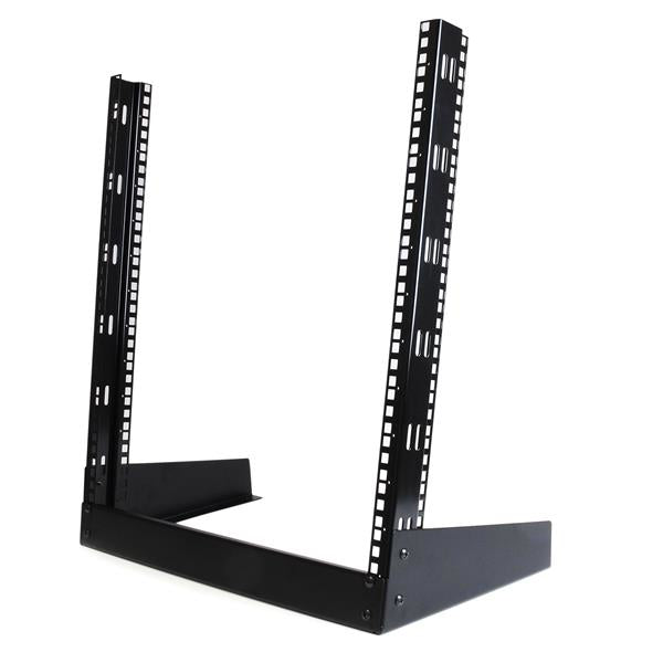 StarTech.com 12U 19" Desktop Open Frame Rack - 2 Post Free-Standing Network Rack Switch Depth for Patch Panel/Data/AV/Communication/Studio Equipment 110lb(50kg) Capacity w/Cage Nuts/Screws… product image