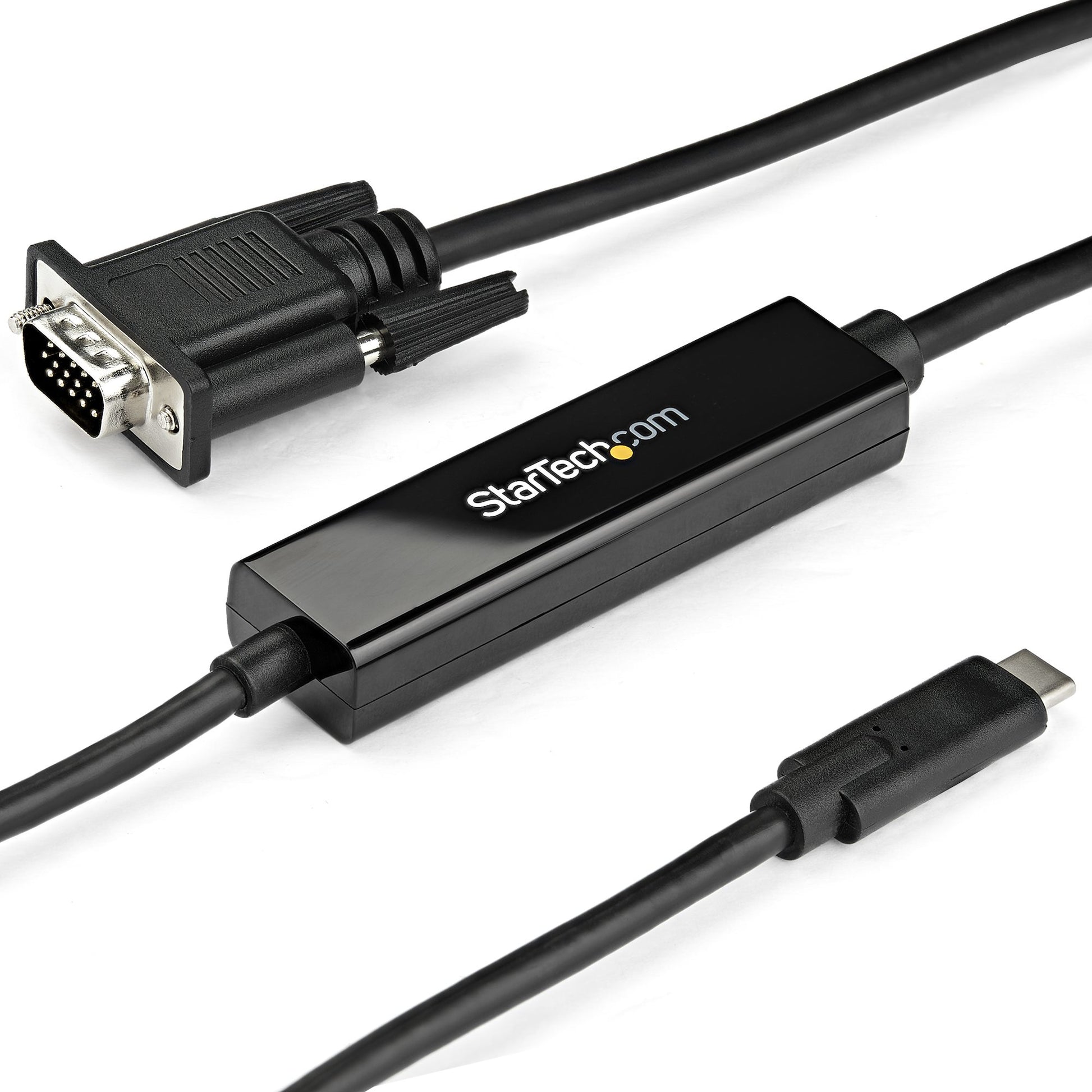 StarTech.com 3ft/1m USB C to VGA Cable - 1920x1200/1080p USB Type C to VGA Video Active Adapter Cable - Thunderbolt 3 Compatible - Laptop to VGA Monitor/Projector - DP Alt Mode HBR2 product image