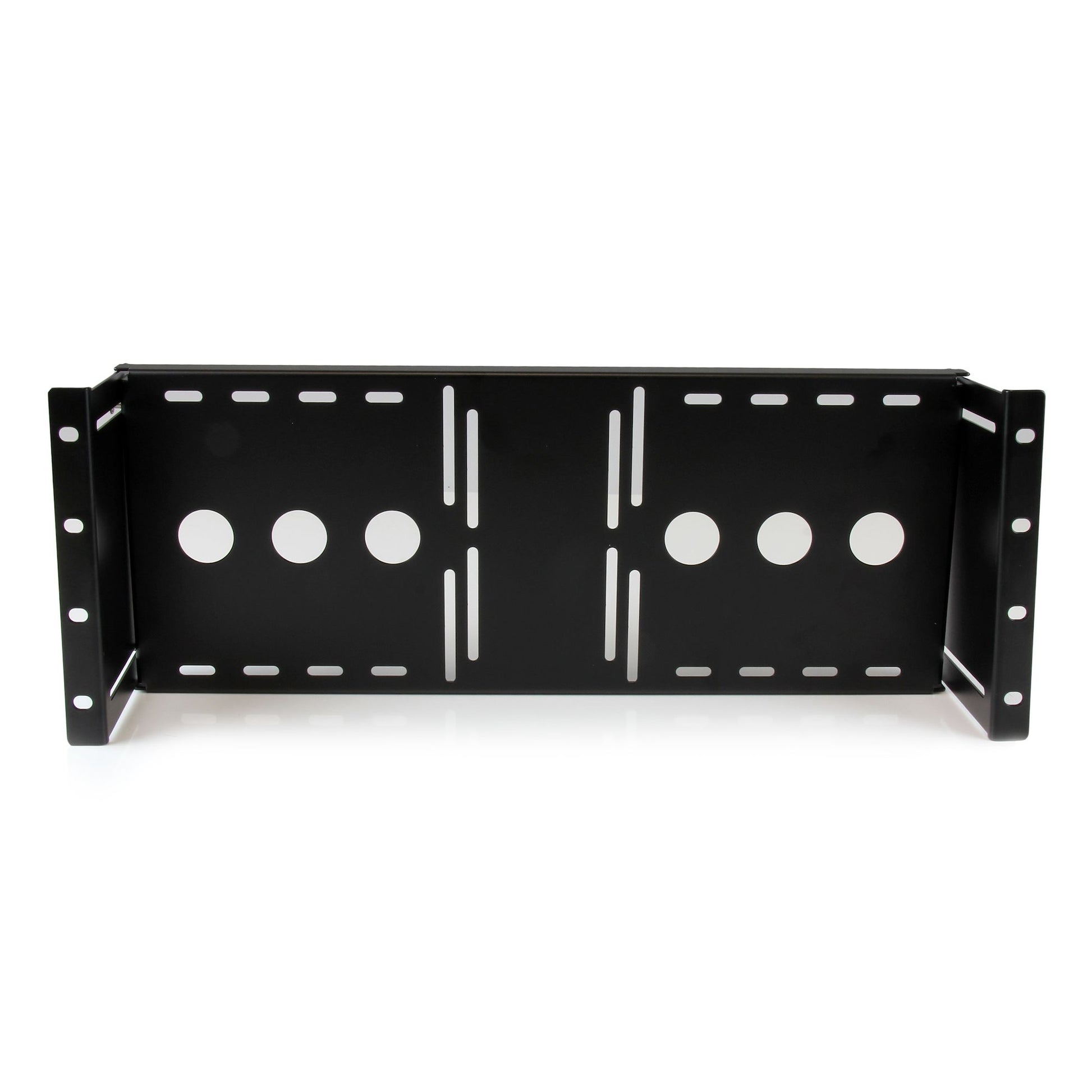 StarTech.com 4U Universal VESA LCD Monitor Mounting Bracket for 19-inch Rack or Cabinet - TAA Compliant - Cold-Pressed Steel Bracket product image