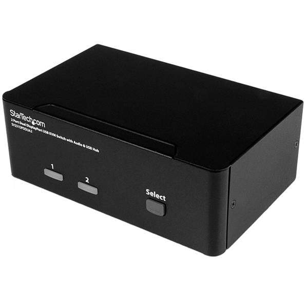 StarTech.com 2-Port DisplayPort Dual-Monitor KVM Switch - 4K 60Hz - TAA product image