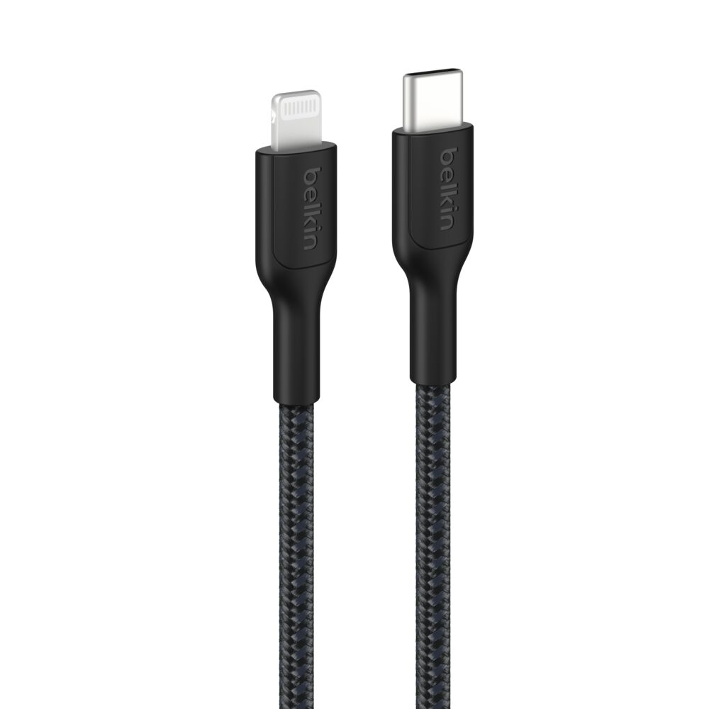 Belkin BOOSTCHARGE PRO BRAID USB-C-LTG 1M - BLK (CAA022FQ1MBK)