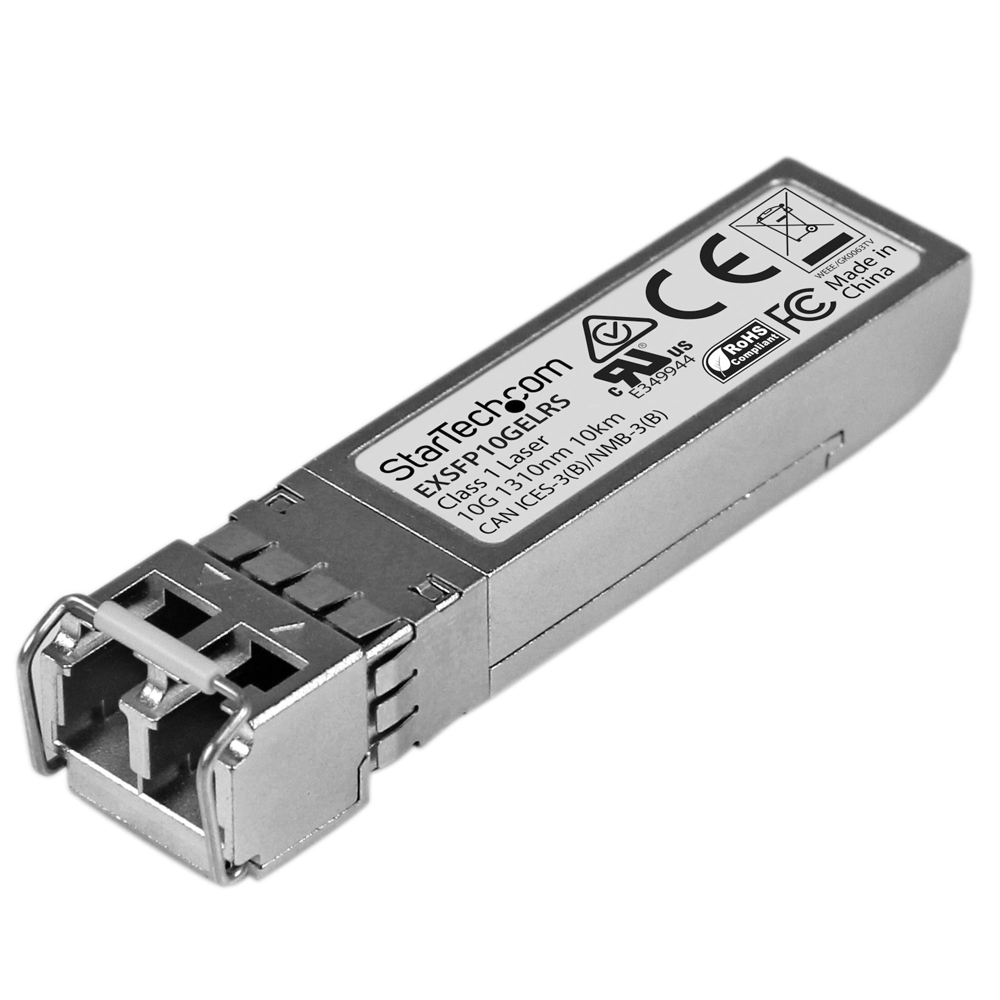 StarTech.com Juniper EX-SFP-10GE-LR Compatible SFP+ Module - 10GBASE-LR - 10GbE Single Mode Fiber SMF Optic Transceiver - 10GE Gigabit Ethernet SFP+ - LC 10km - 1310nm - DDM product image
