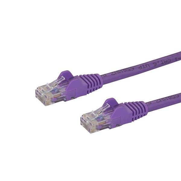 StarTech.com 2m CAT6 Ethernet Cable - Purple CAT 6 Gigabit Ethernet Wire -250MHz 100W PoE RJ45 UTP Network/Patch Cord Snagless w/Strain Relief Individually Tested product image